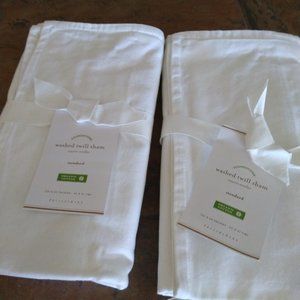 2 standard shams.  from pottery barn